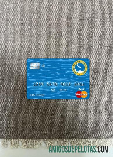 Frente Photolook do Cartão Master do Banco de Desenvolvimento do Caribe de Barbados exemplo real